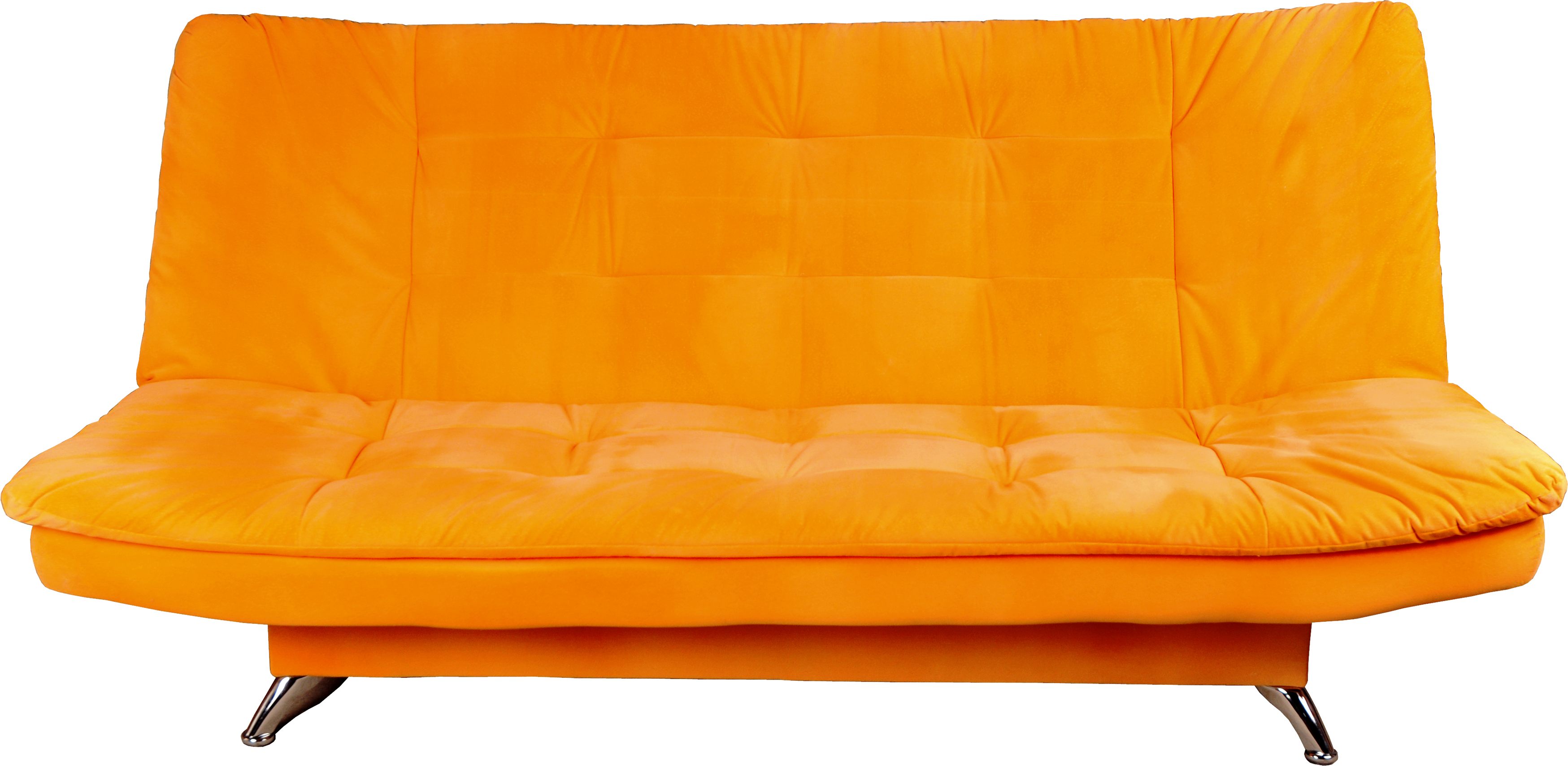 Orange sofa PNG image