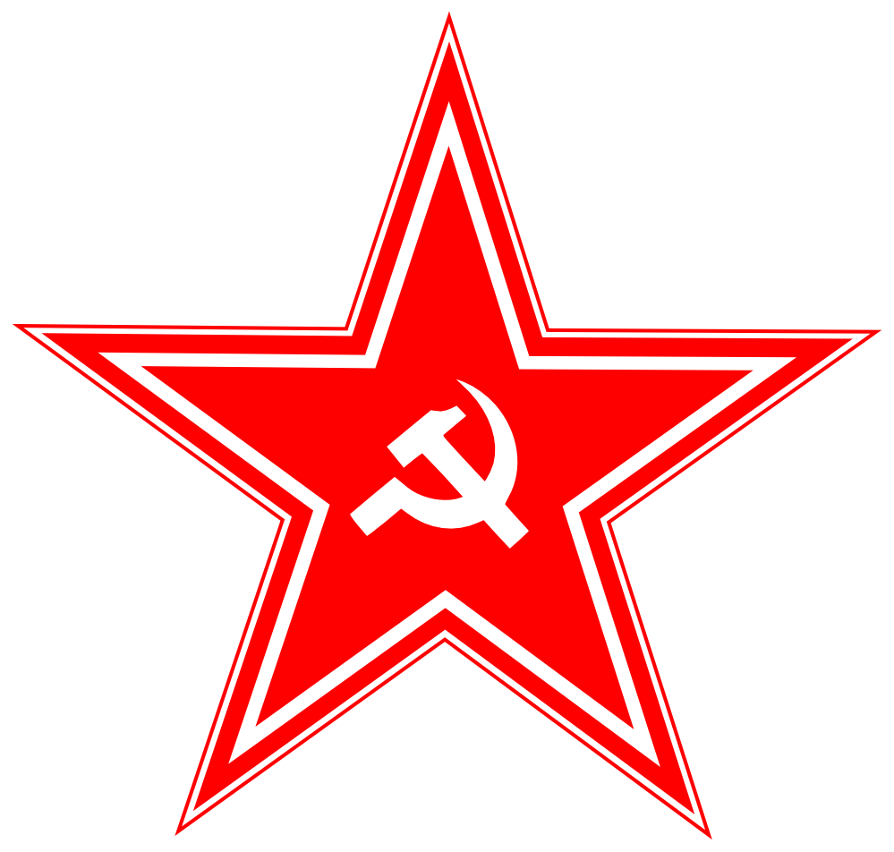 red USSR star PNG image