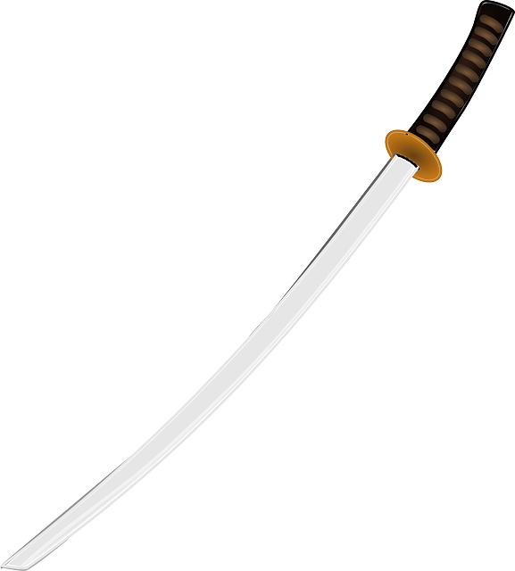 Japan samurai sword PNG image