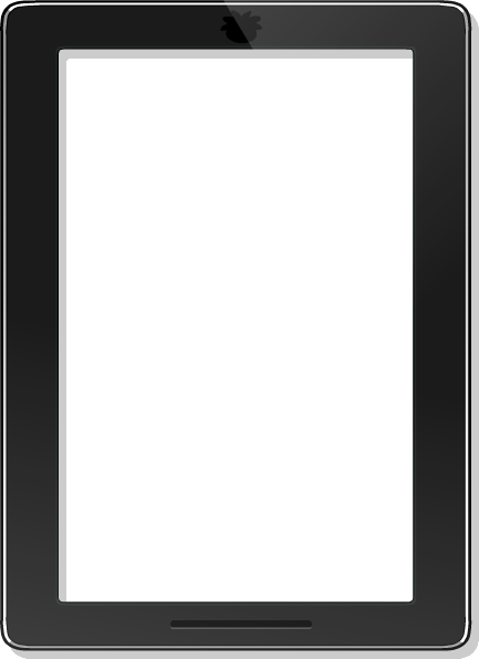 Transparent tablet PNG image