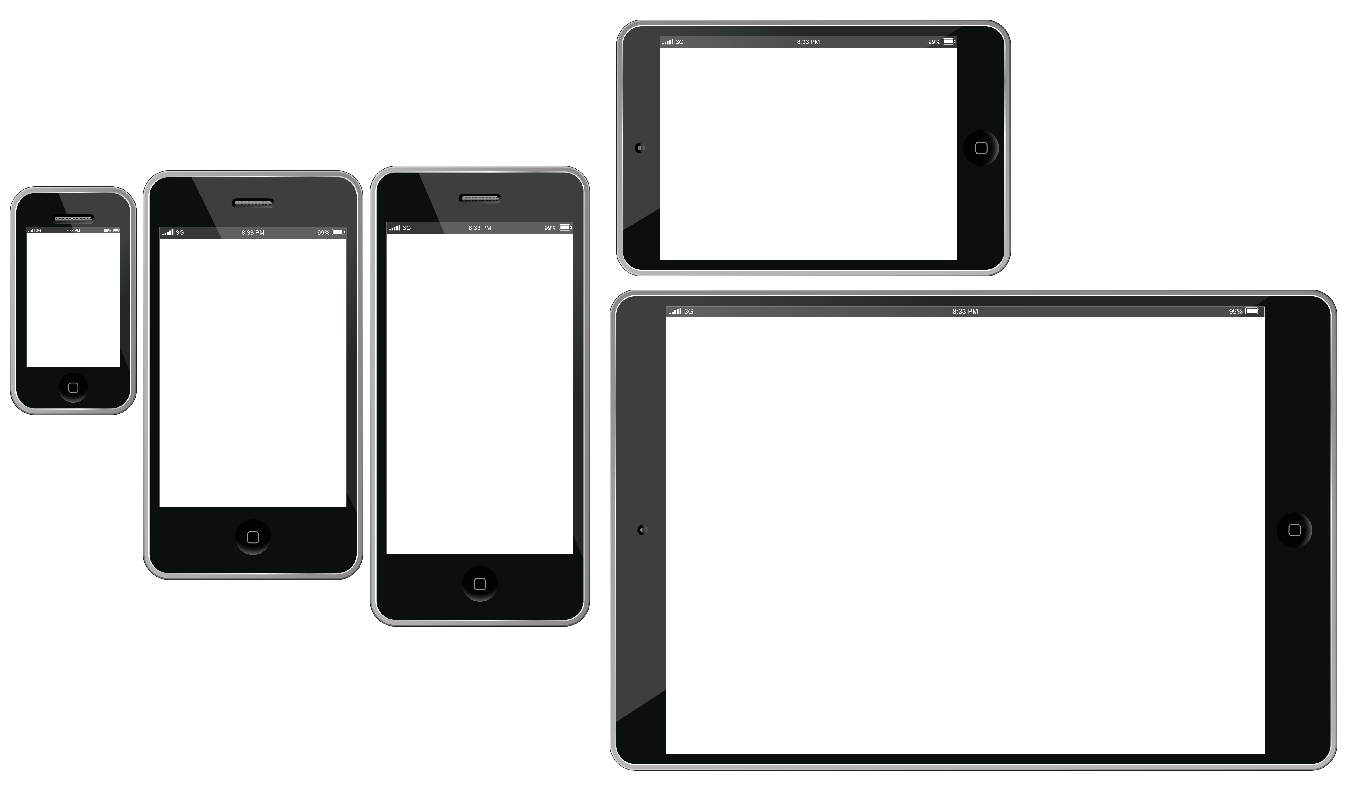 Transparent tablets PNG image