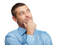 Thinking man PNG images