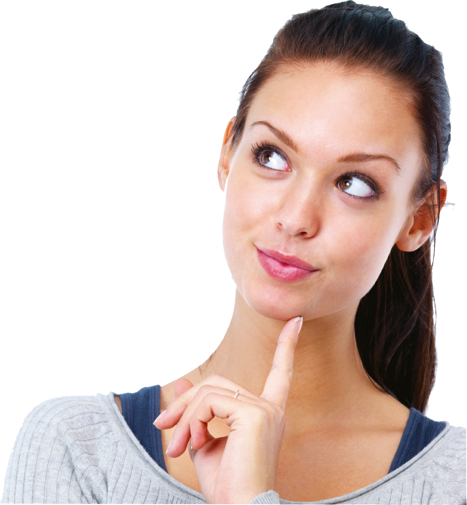 Thinking Woman PNG Thinking Woman PNG