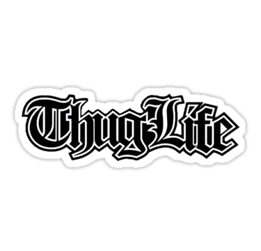 Thug life sticker PNG