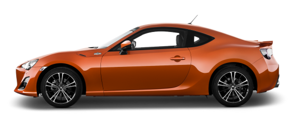 Orange Toyota GT86 PNG image, free car image
