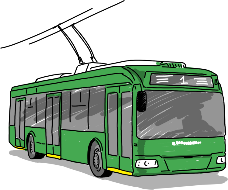 Trolleybus PNG image free Download 