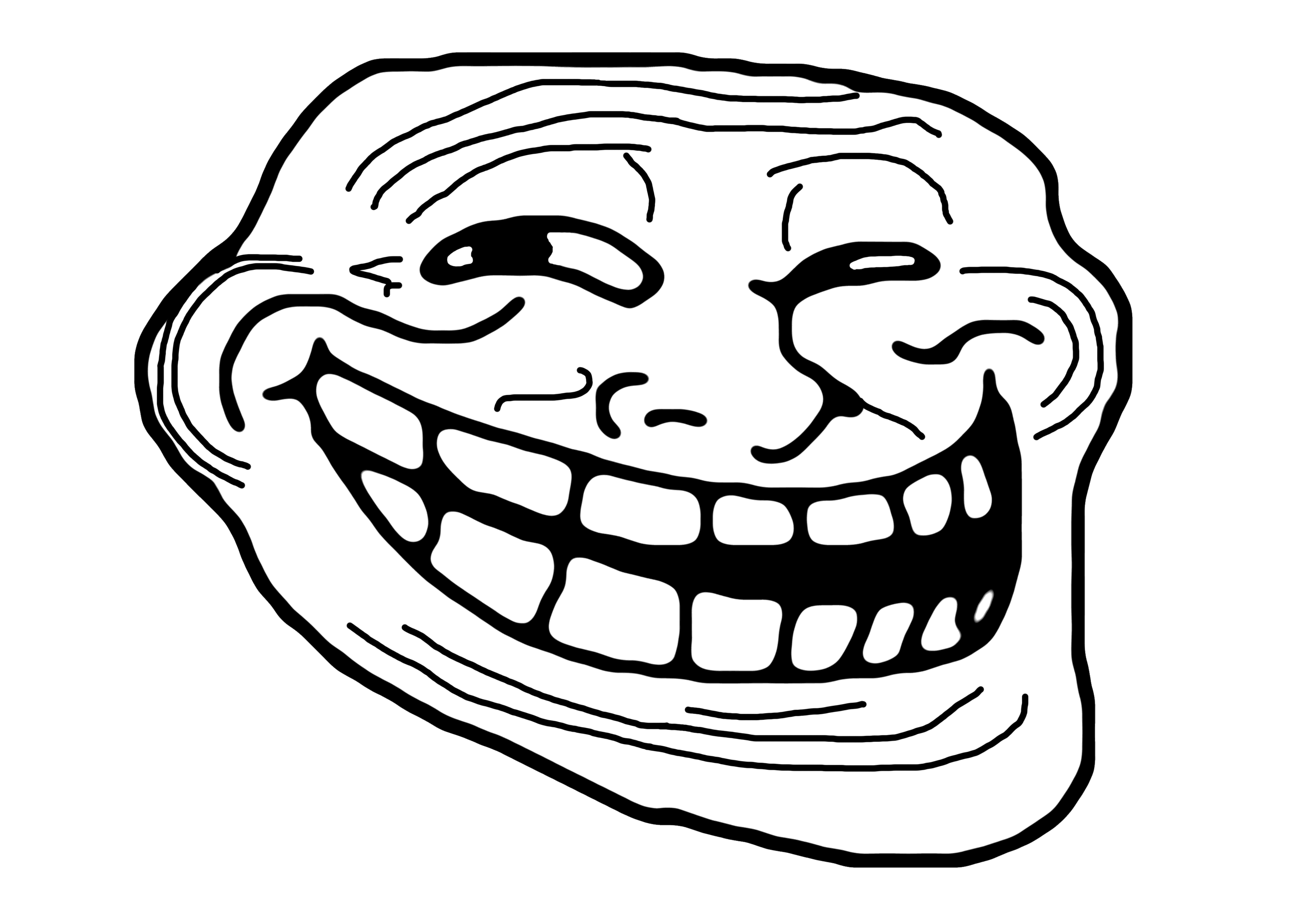 Trollface PNG image free Download 