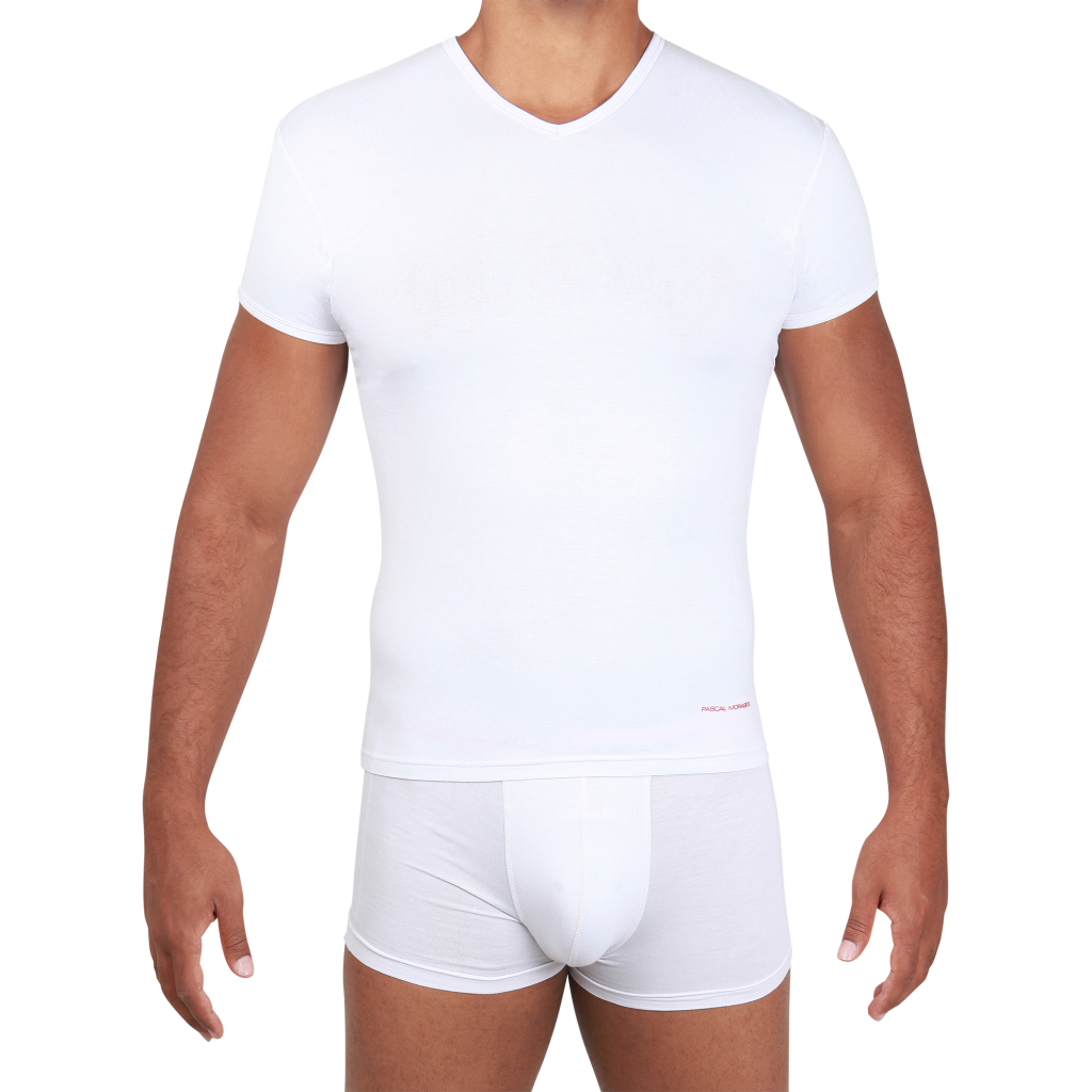 Man in whiteT-shirt PNG image