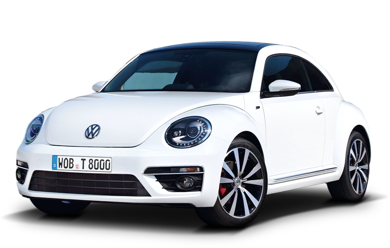 White Volkswagen Beetle PNG car image