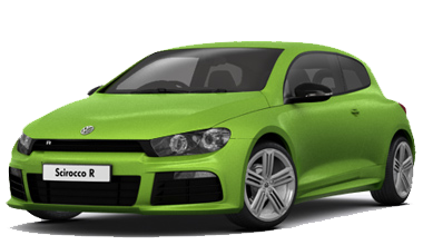 Green Volkswagen Scirocco PNG car image
