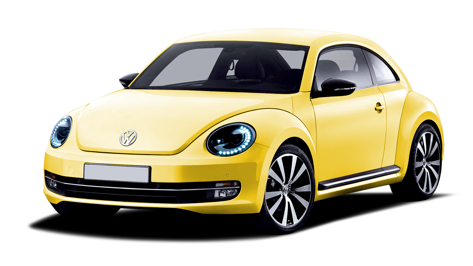 Yellow Volkswagen Beetle PNG car image