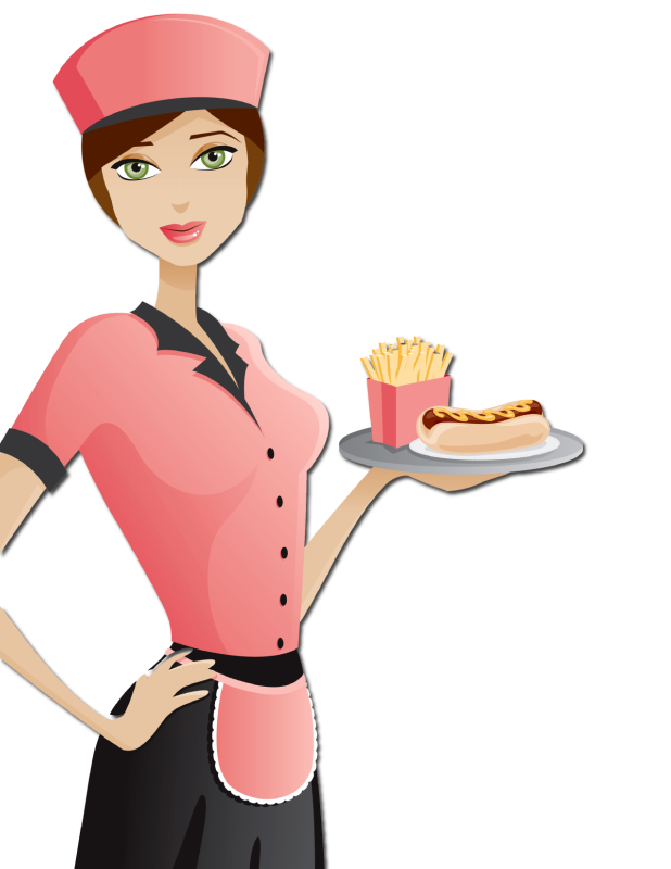 Waitress PNG