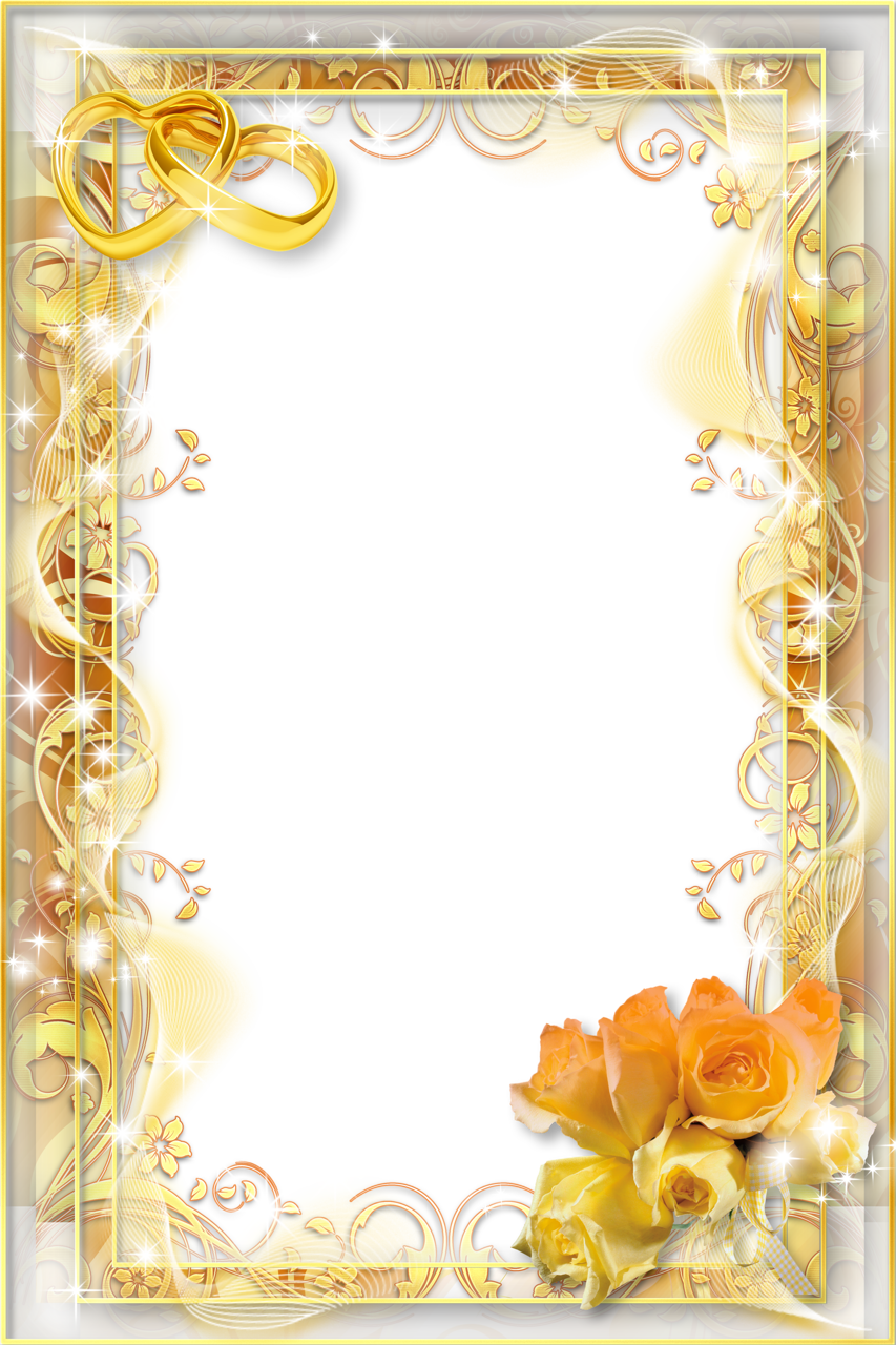 Wedding frame PNG