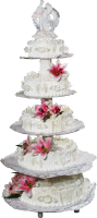 Pastel de bodas PNG