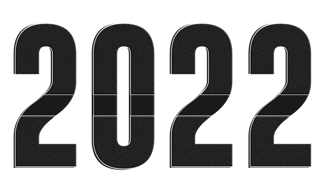 2022 Надпись. Цифры 2022. Цифры на черном фоне. Большие цифры.