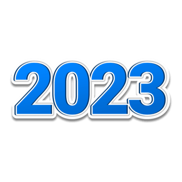 2023 year PNG transparent image download, size: 360x360px