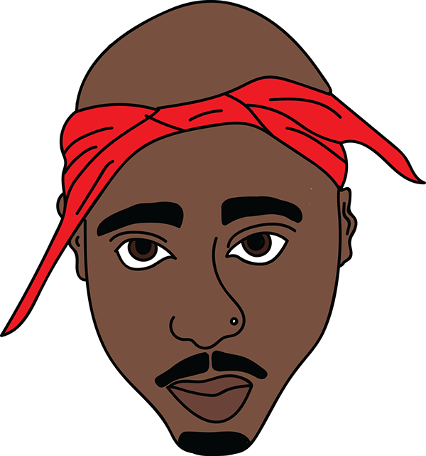 2pac Tupac Shakur Png Transparent Image Download Size 600x641px