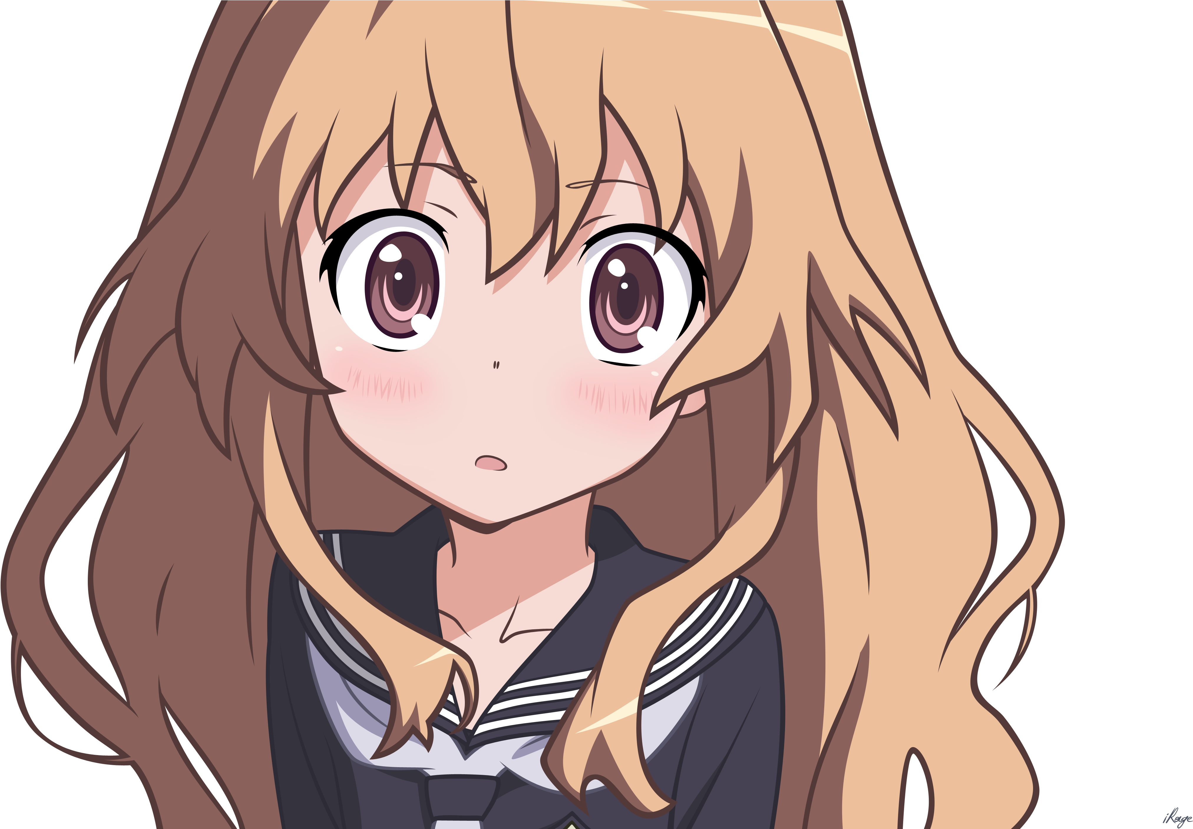 Blonde Anime Girl Hair PNG - wide 7