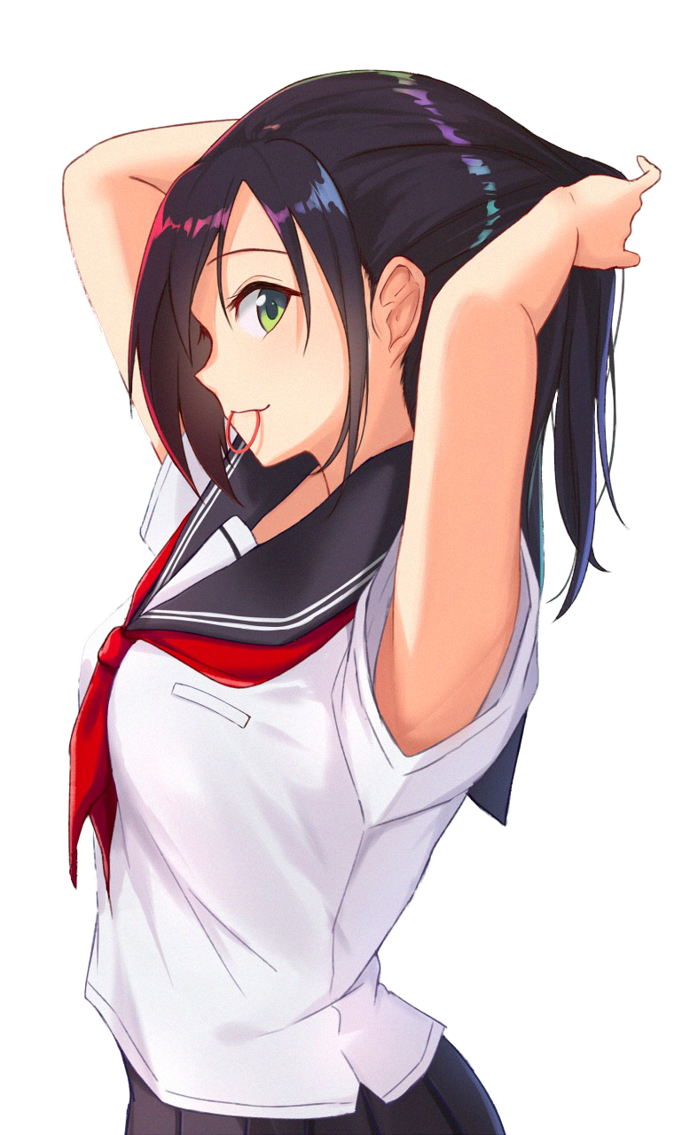 Anime girl PNG transparent image download, size 760x1280px