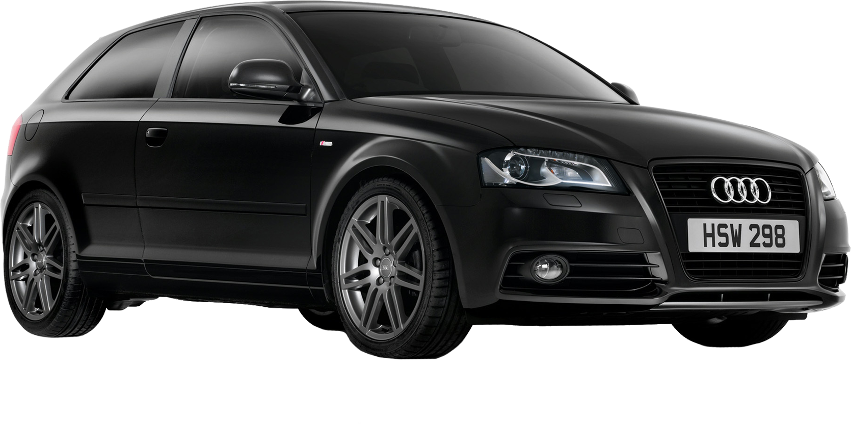 Black AUDI PNG car image transparent image download, size: 1670x832px