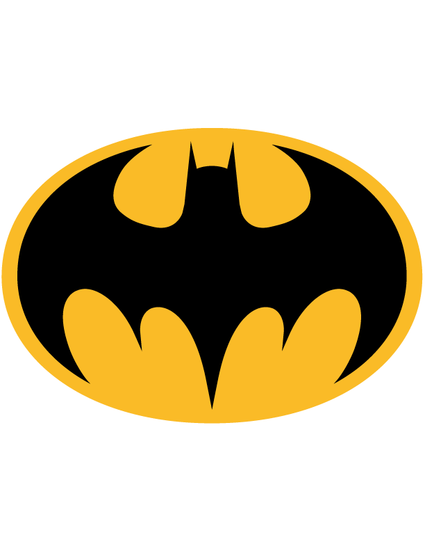Batman logo PNG transparent image download, size: 612x792px