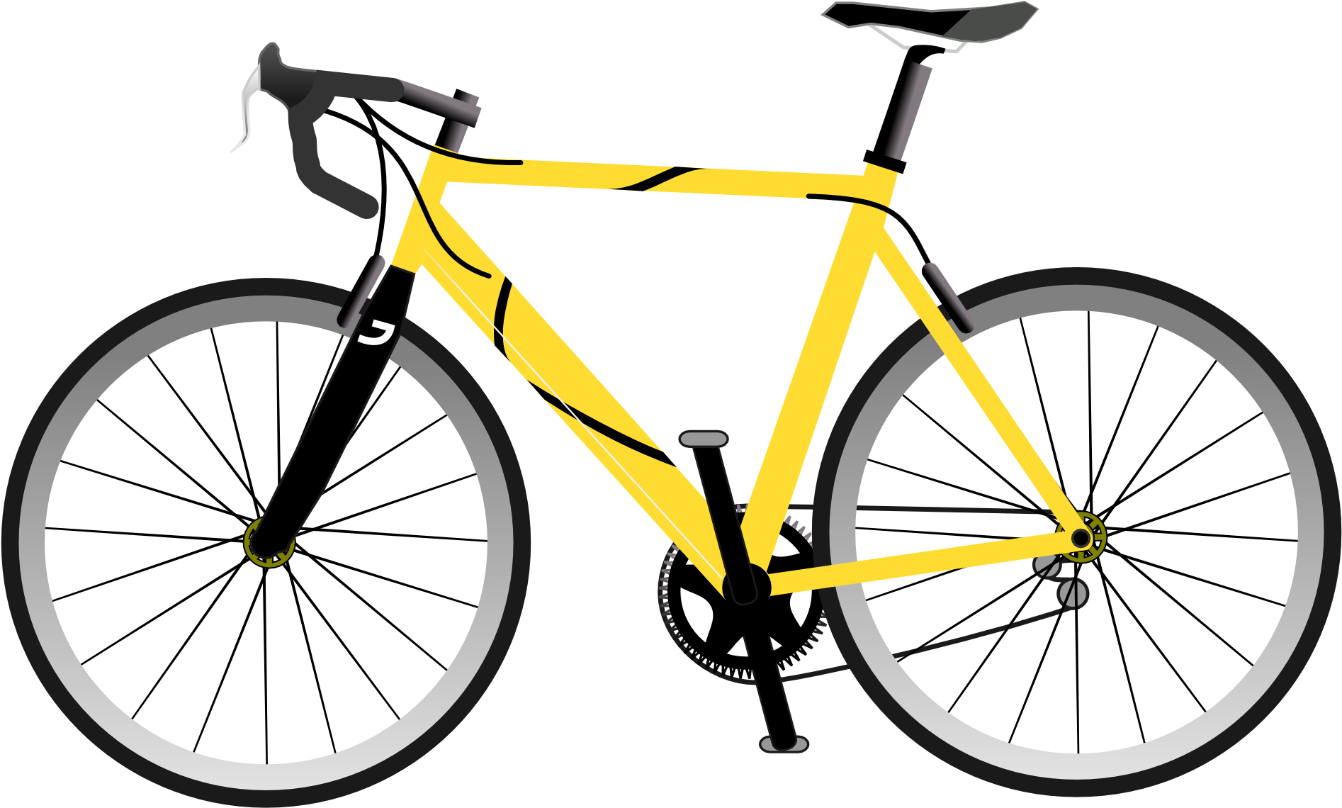 Bicycle PNG transparent image download, size: 1894x1140px