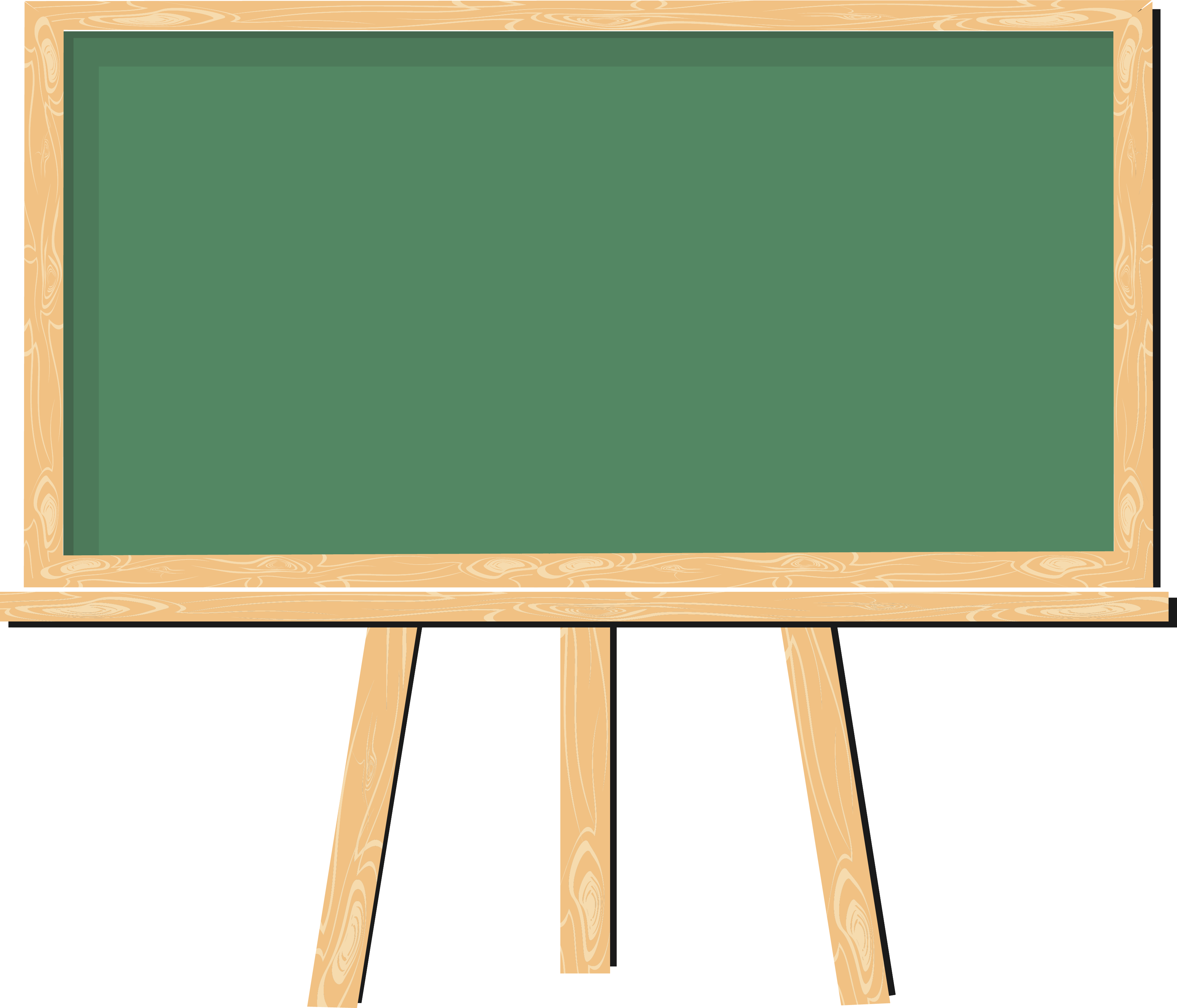 Green blackboard PNG transparent image download, size: 3571x3057px
