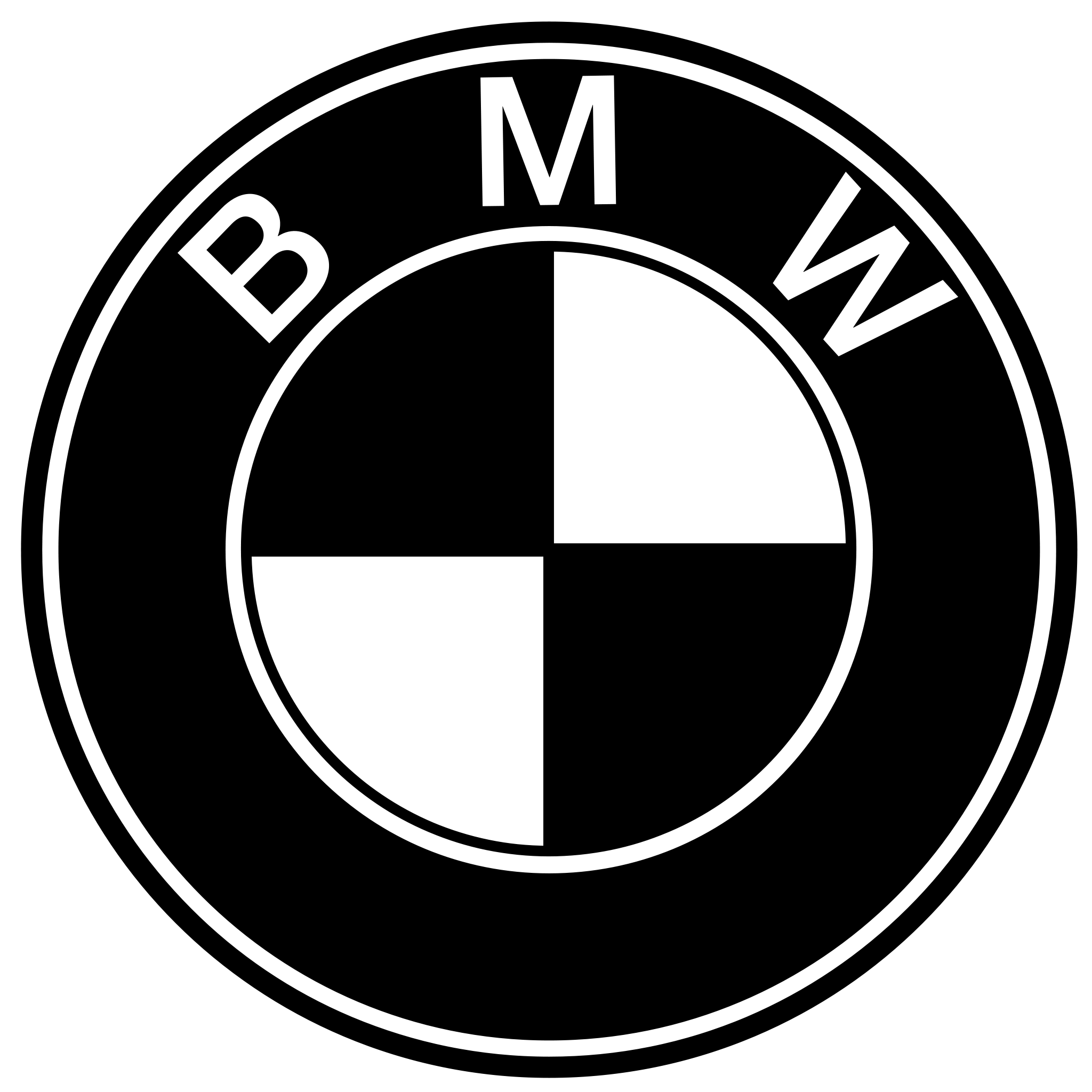 BMW Logo Black and White PNG – Free Download