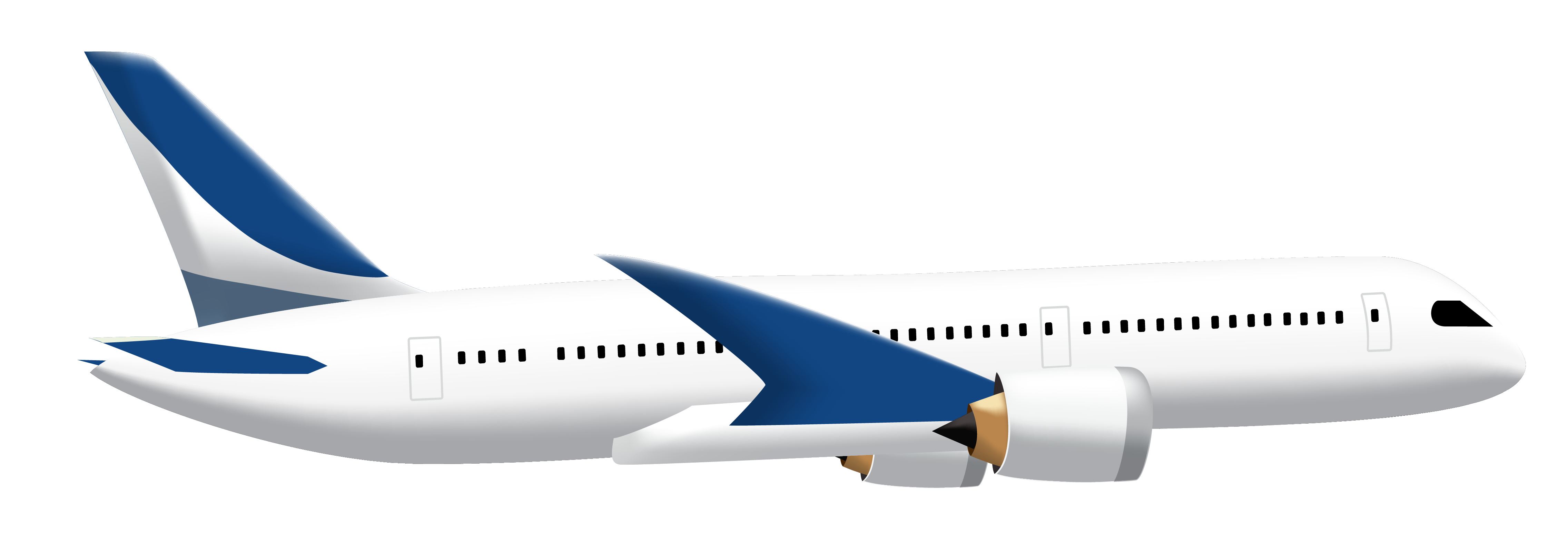 Boeing PNG transparent image download, size: 4545x1552px