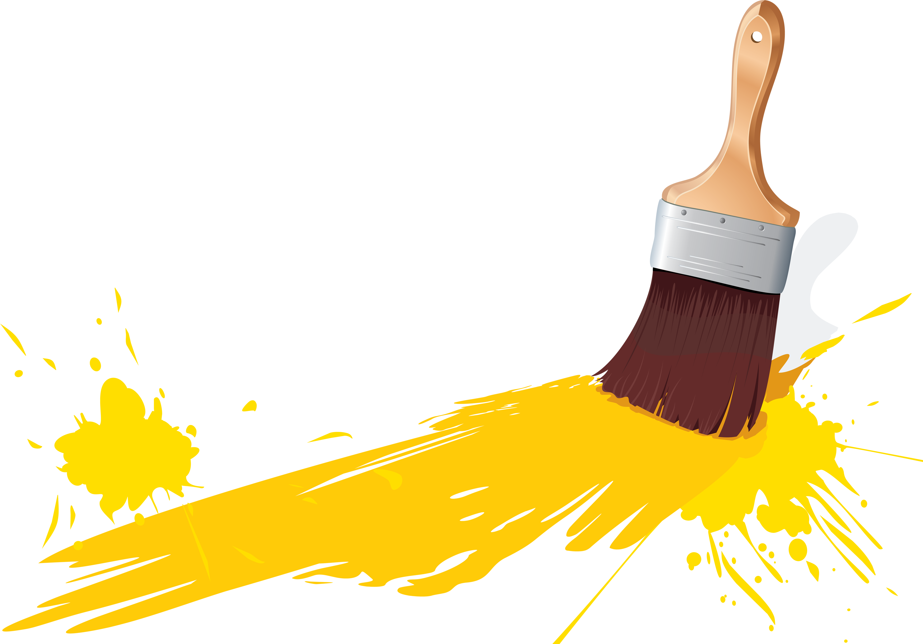 paint brush in hand PNG image transparent image download, size