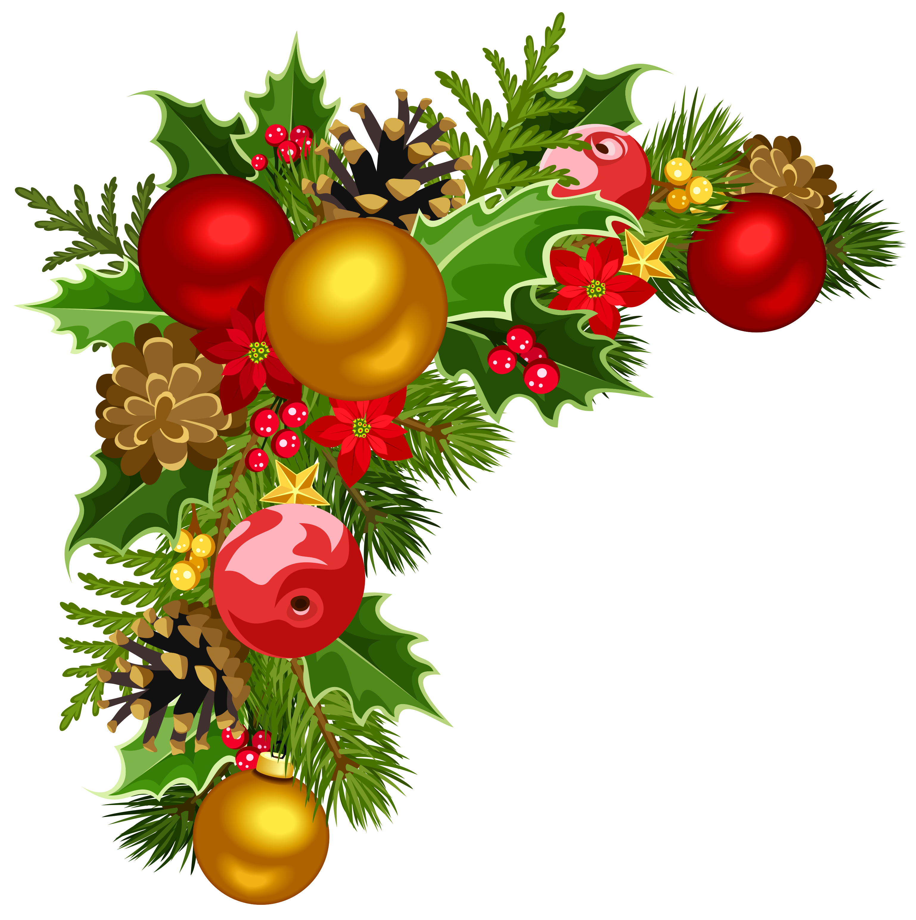 Christmas decoration PNG transparent image download, size: 3075x3089px