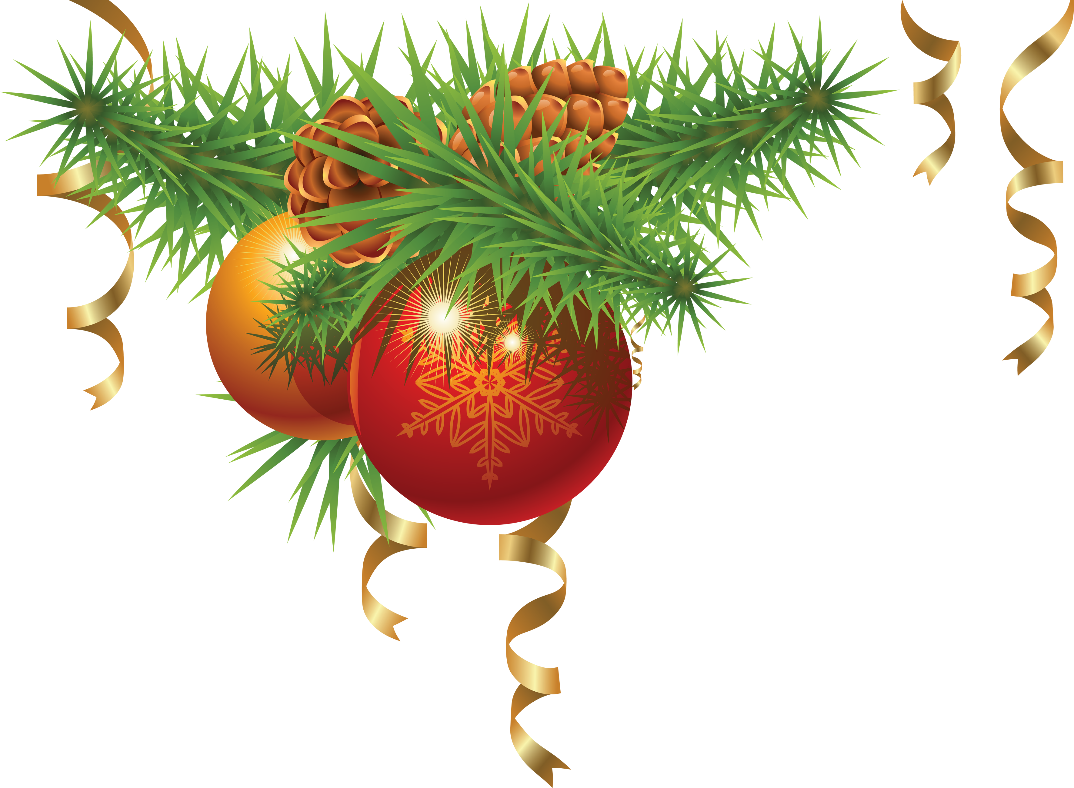 Christmas decoration PNG transparent image download, size: 3544x2601px