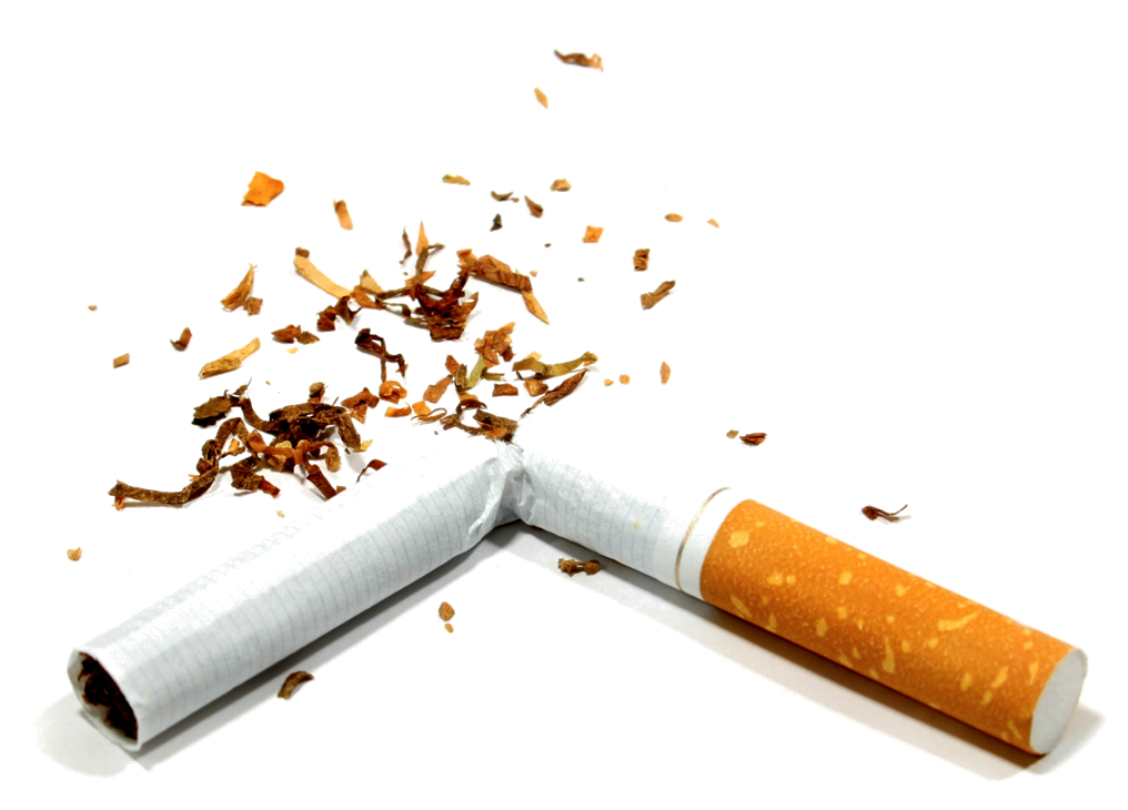 Broken cigarette PNG image transparent image download, size: 1016x730px