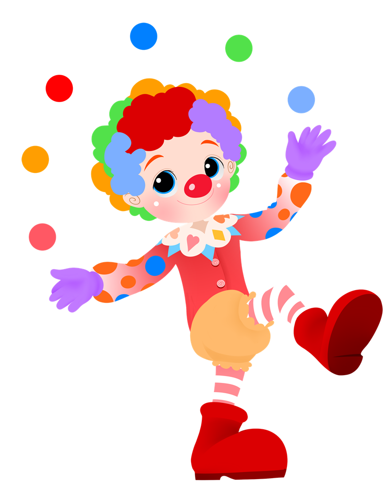 cute cartoon clown