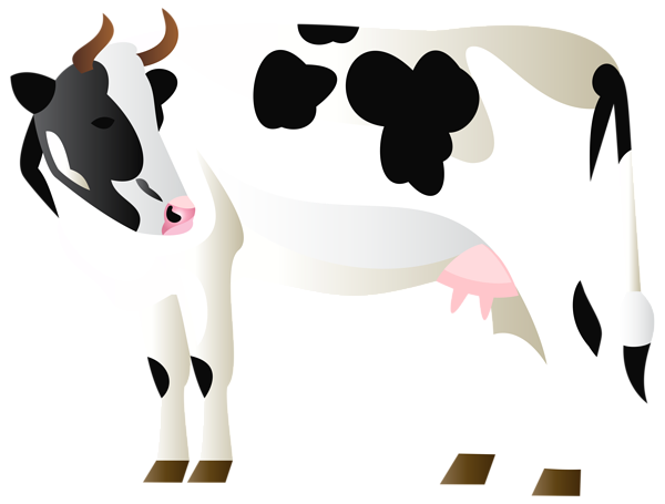 cow PNG transparent image download, size: 600x455px