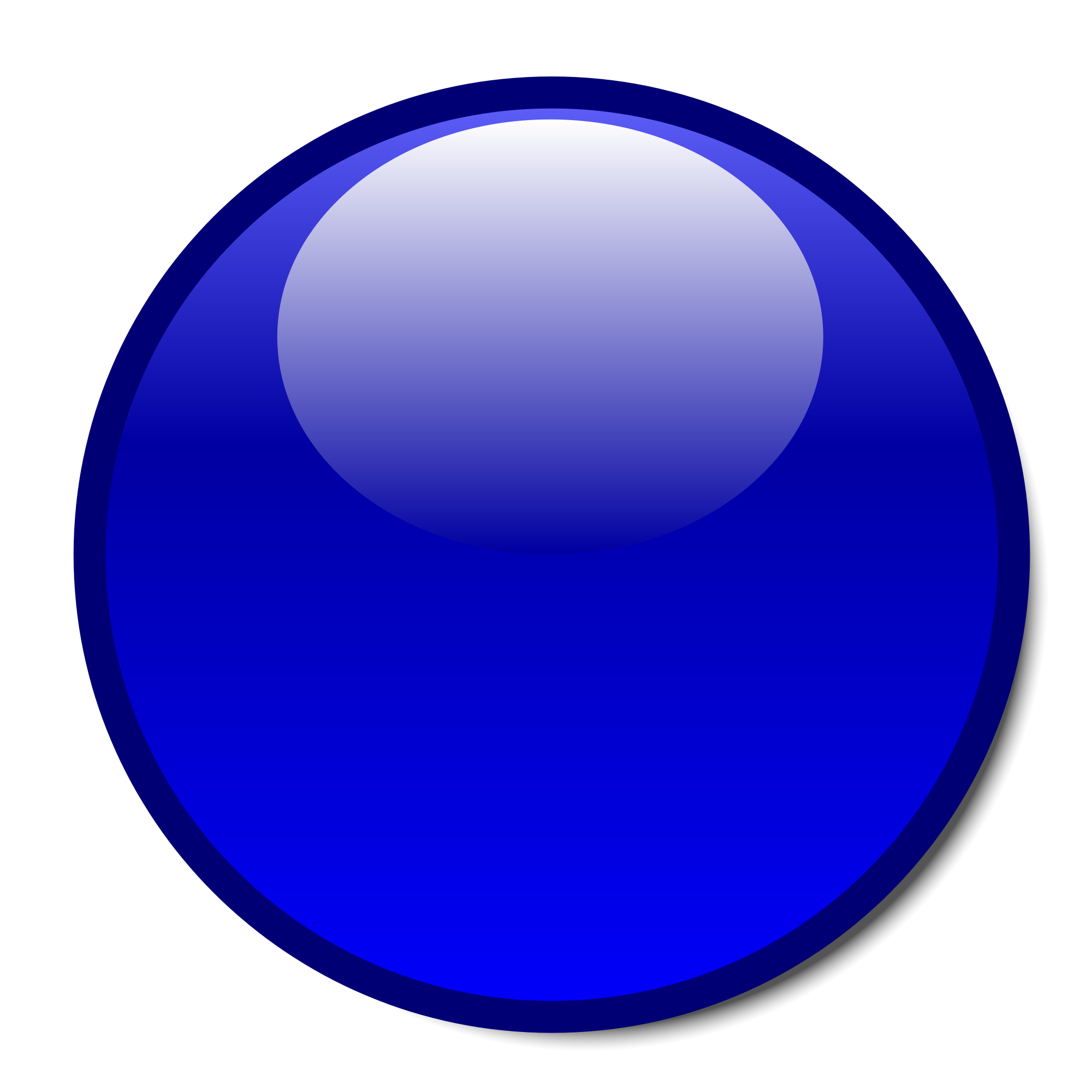 Blue 3d Circle