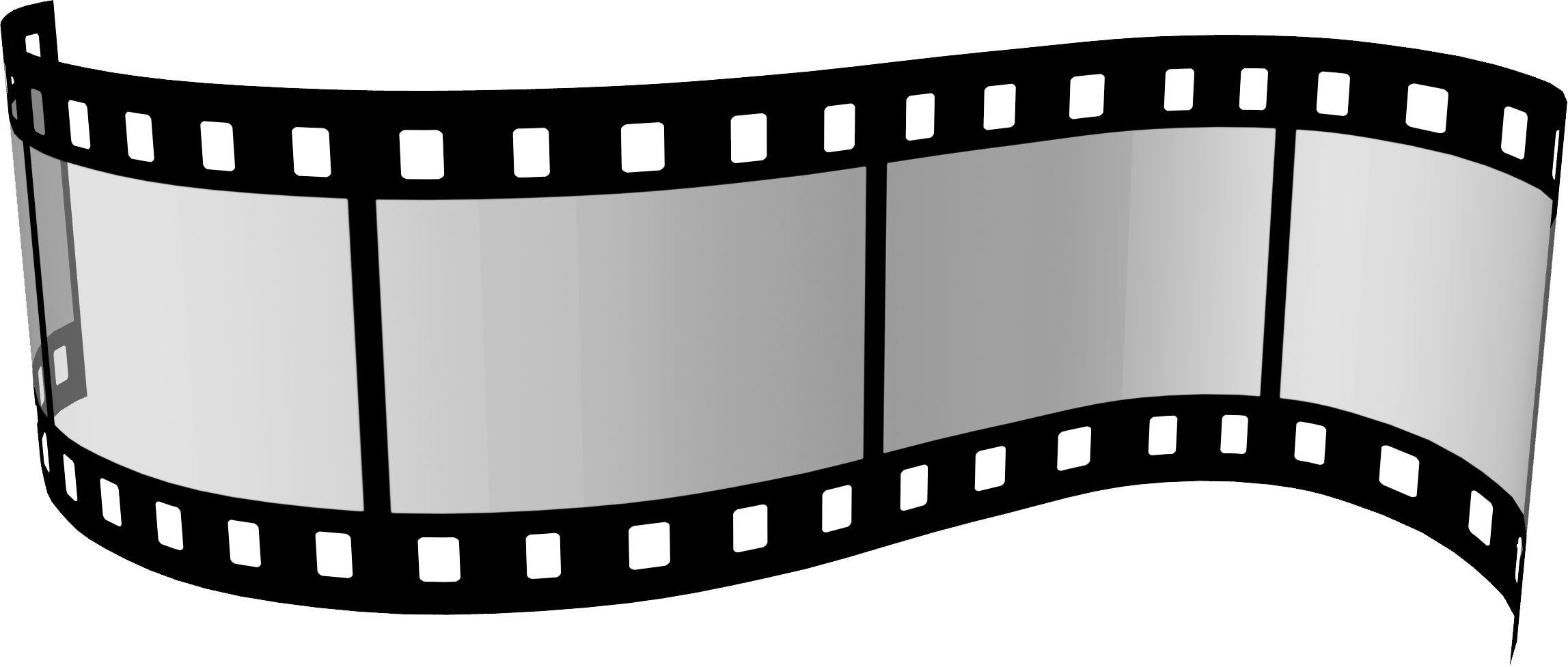 Filmstrip PNG transparent image download, size: 1600x533px