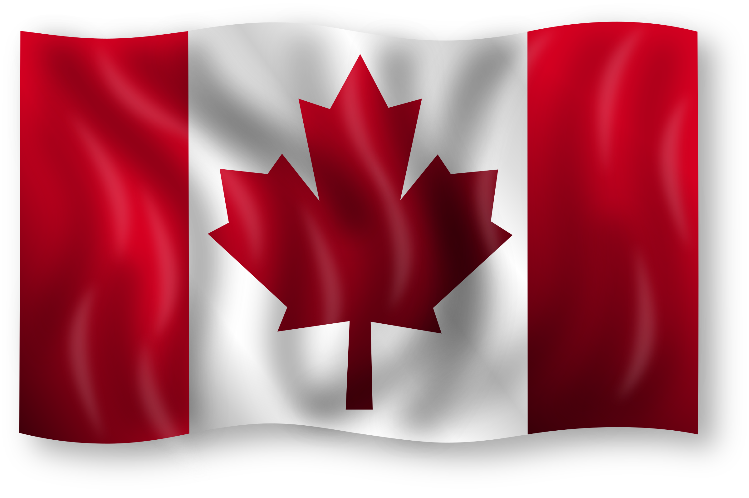 Canada flag PNG transparent image download, size: 2400x1597px