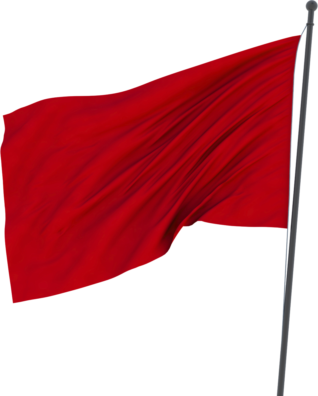 Red flag PNG transparent image download, size: 1115x1387px