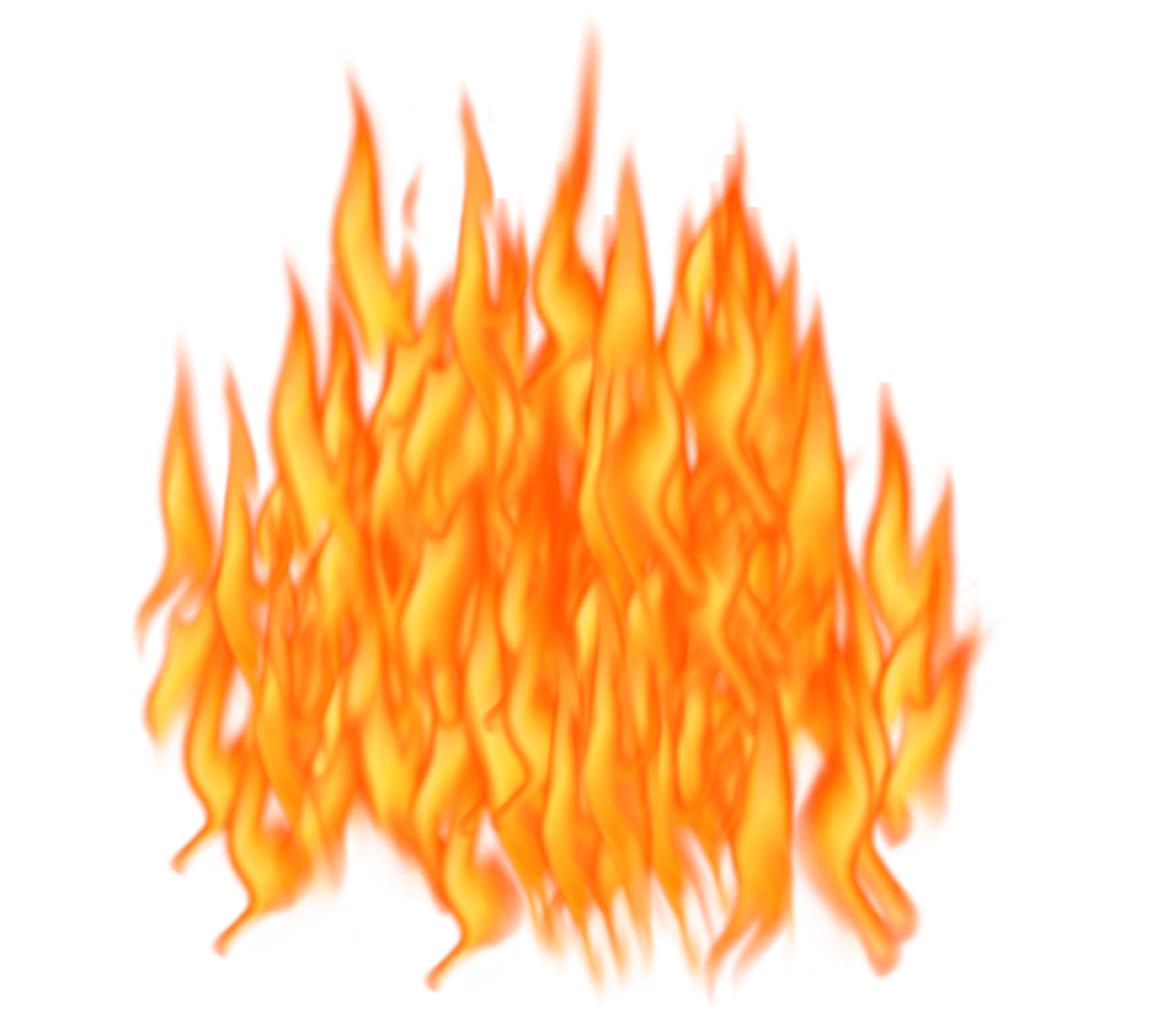 Fire flame on transparent background isolated png. Stock Illustration