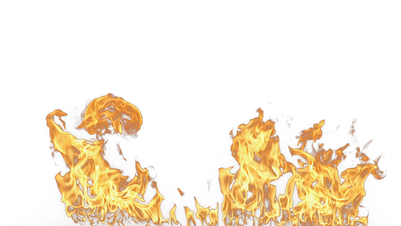 Flame fire PNG transparent image download, size: 1280x720px