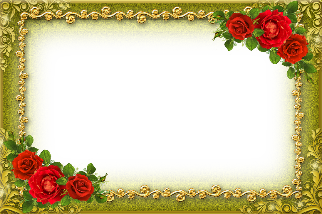 Floral frame PNG transparent image download, size: 1096x729px