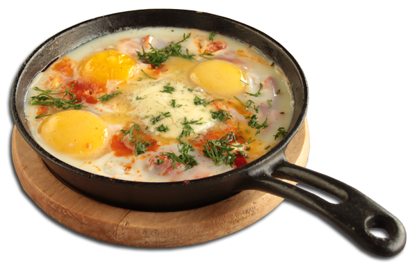 Fried Egg On Pan Isolated PNG Images