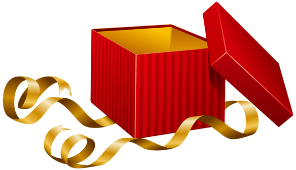 open christmas gift box