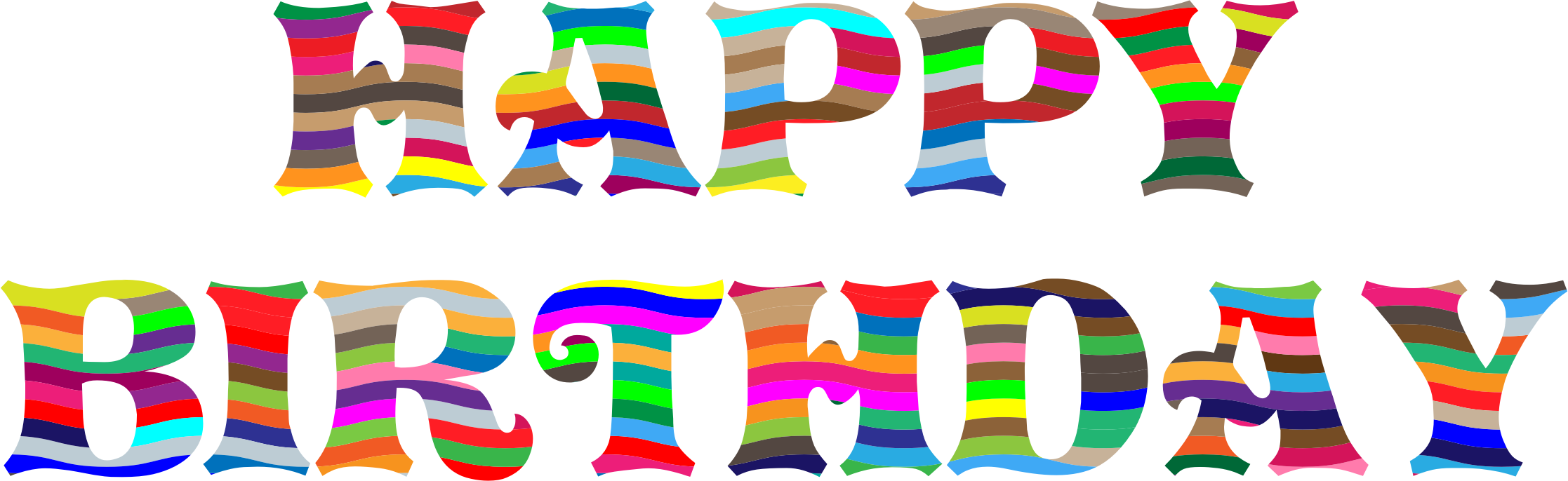Happy Birthday PNG transparent image download, size: 2234x686px
