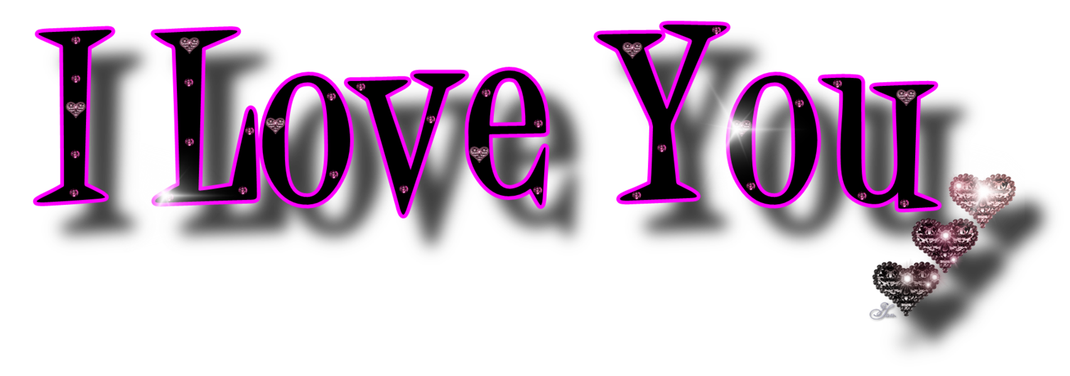 I love you PNG transparent image download, size: 1506x530px