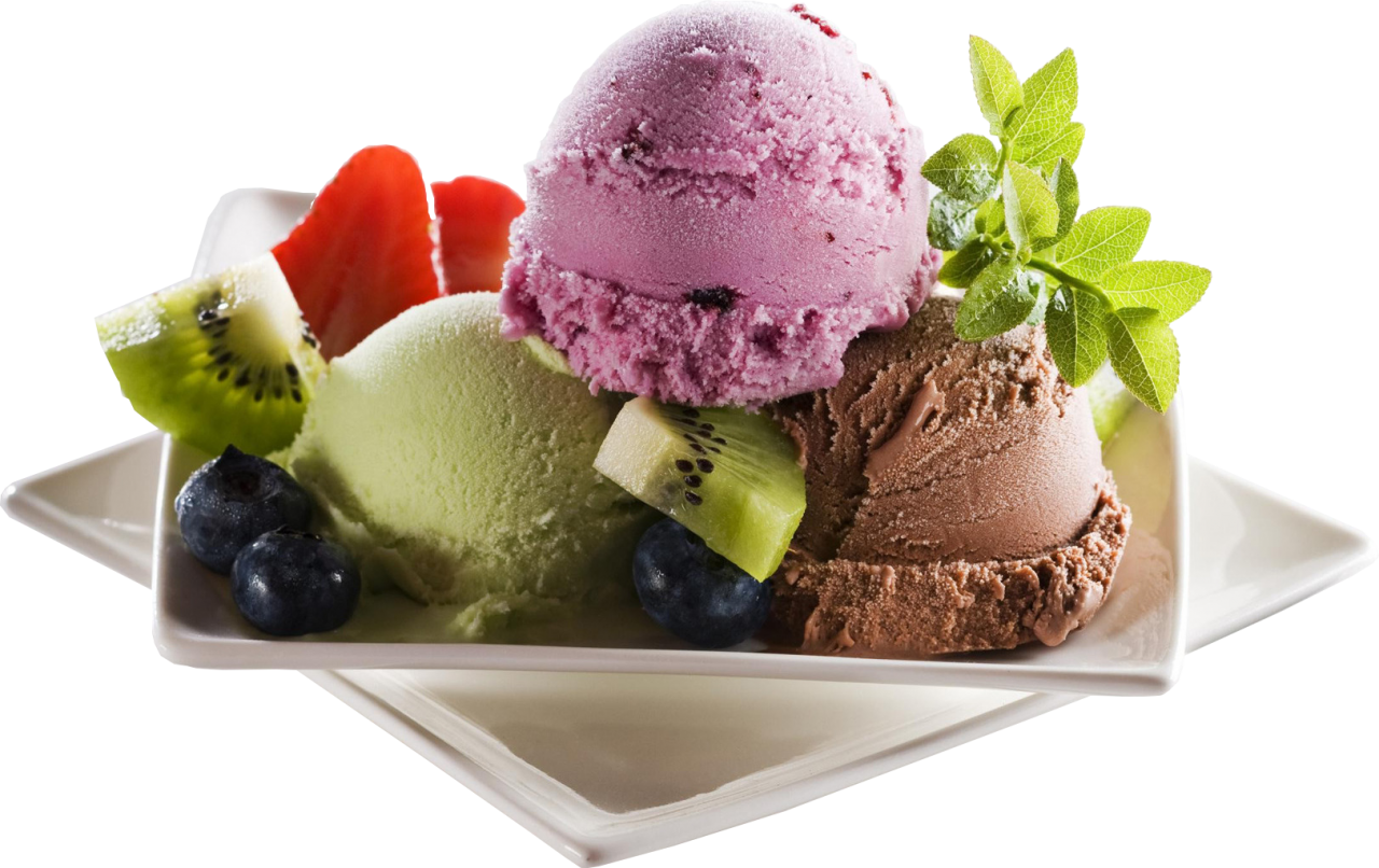4 Color Varient Ice Cream PNG Transparent Images Free Download
