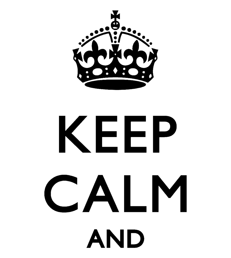 keep calm crown transparent background