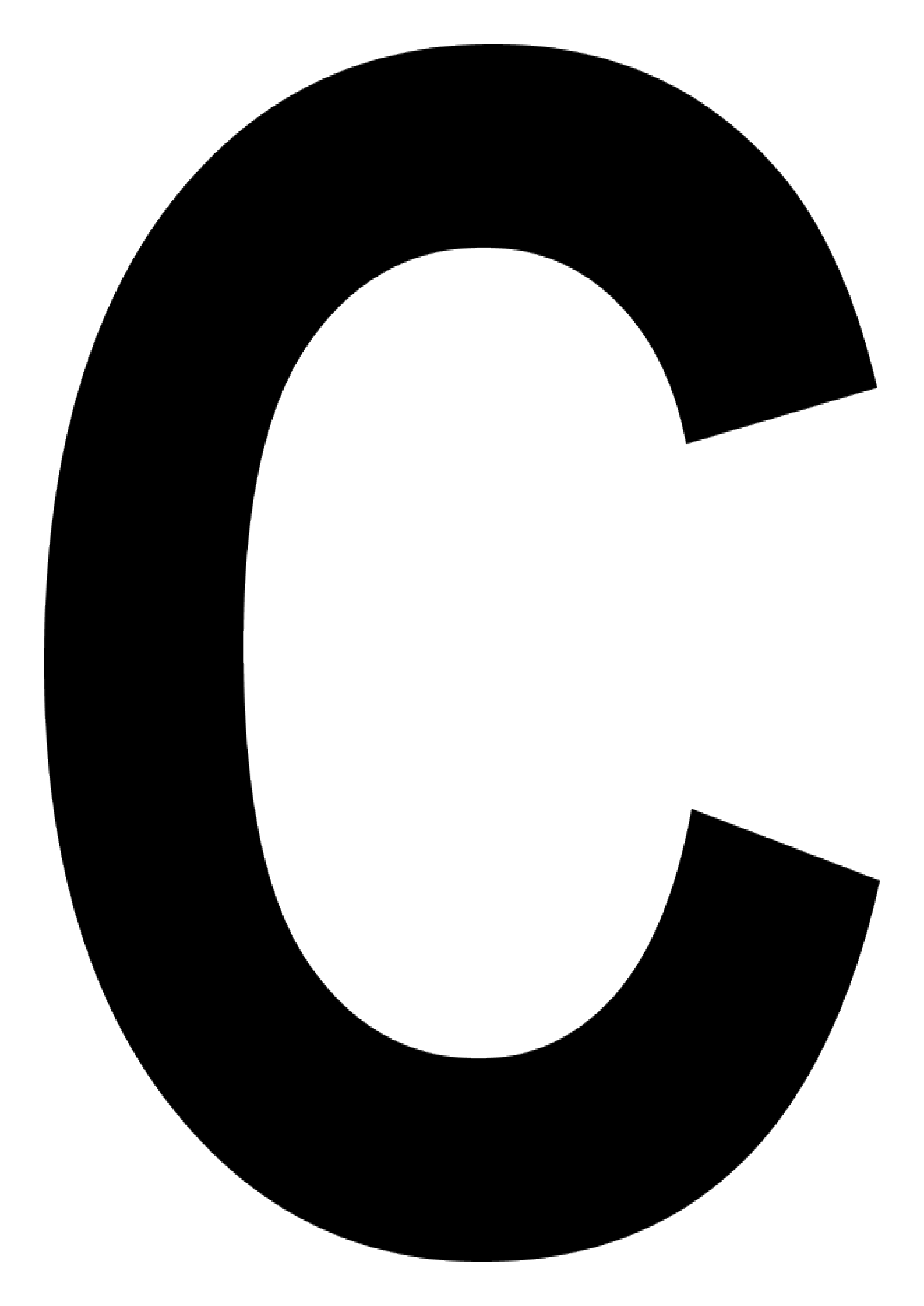 letter C PNG transparent image download, size: 2100x2970px