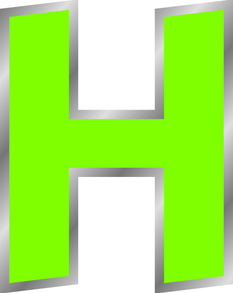 Letter H PNG transparent image download, size: 474x596px